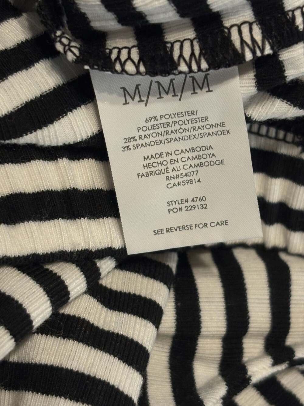Cabi Chat Tee Striped Sleeveless Bubble Hem Top - Picture 3 of 8